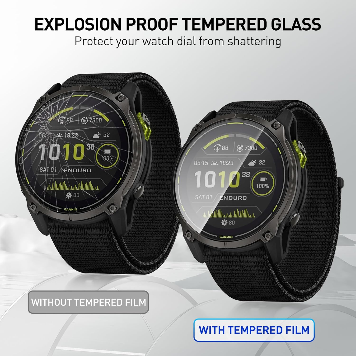 Tempered Glass Films For Garmi - Smartwatch Screen Film review and price