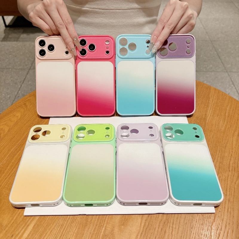 Candy Color Gradation Phone Ca - Camera Lens Protector review and price