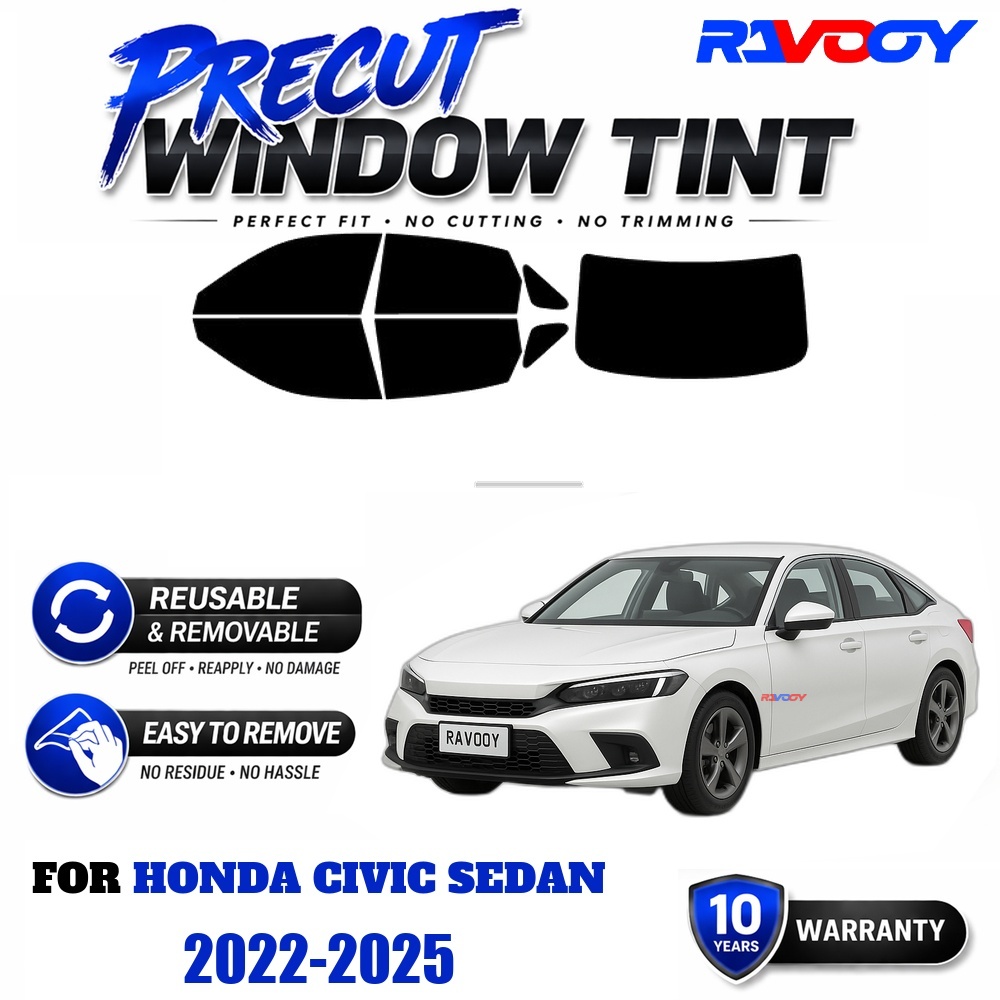 RAVOOY Precut Window Tint, Reu - Air Bubble Remover review and price