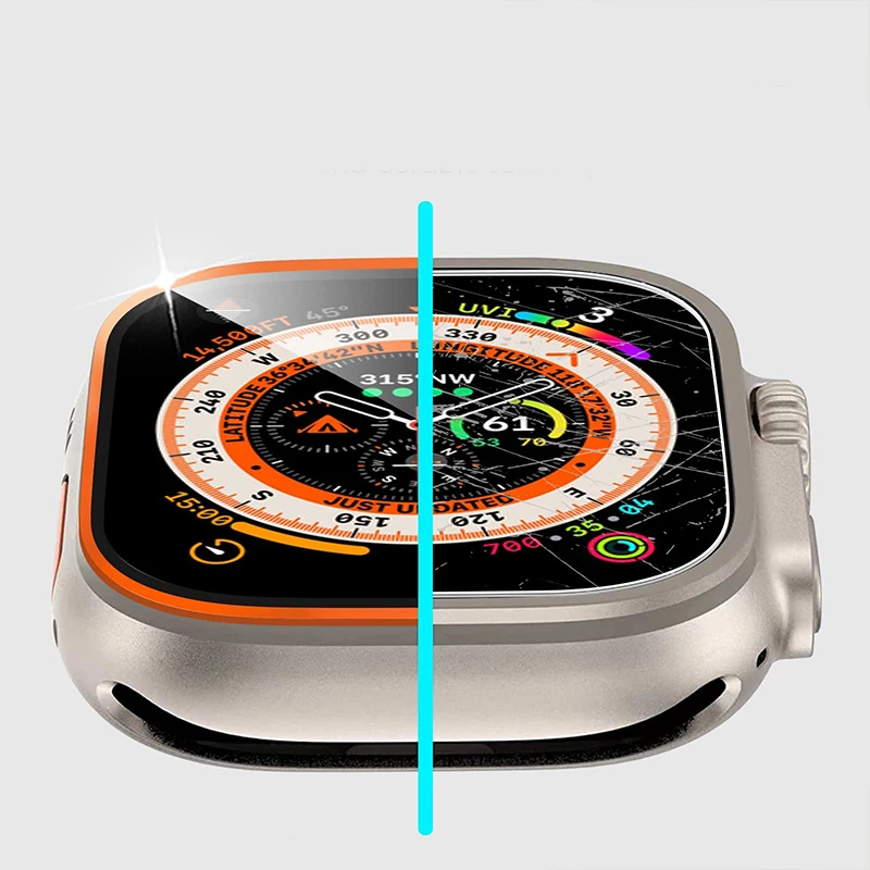 Tempered Glass for Apple Watch - Smartwatch Screen Film review and price