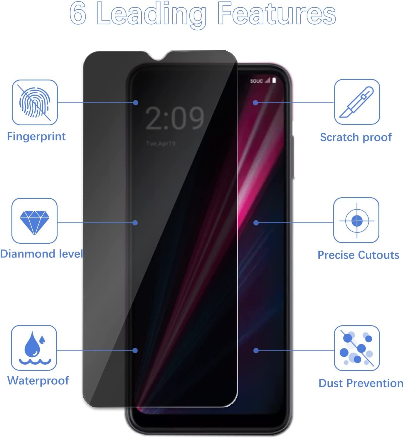 [2 Pack]Fit TCL 40 SE Privacy  - Privacy Filter 2Pack review and price