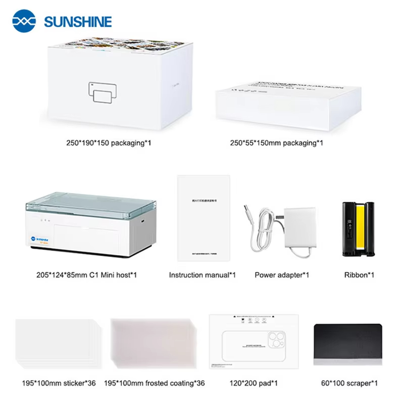 SUNSHINE C1 Mini Color film DI - Screen Protector Cutter review and price