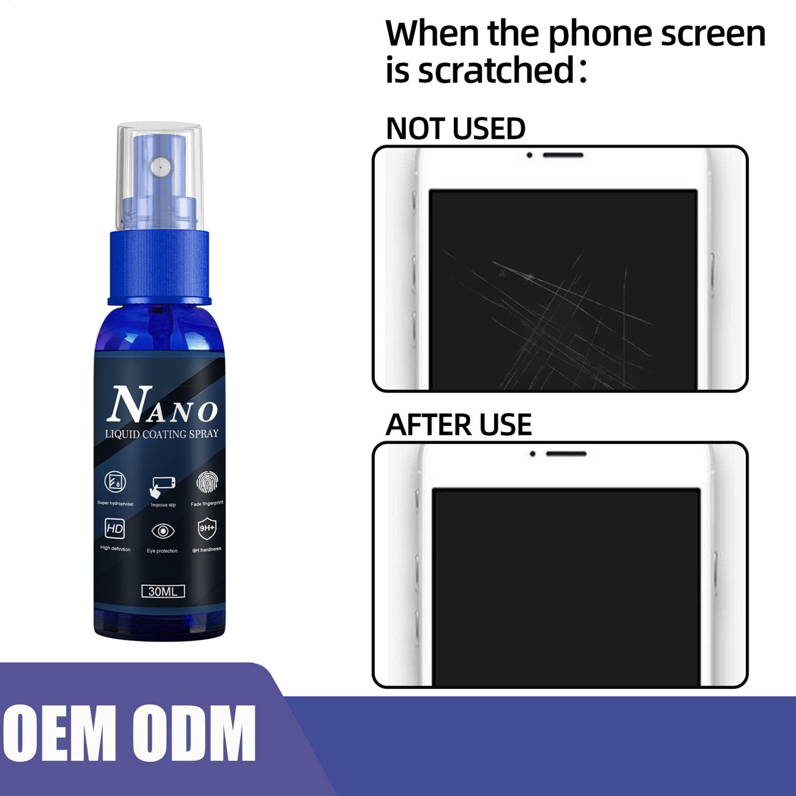 Liquid Screen Protector Spray  - Oleophobic Coating Spray review and price