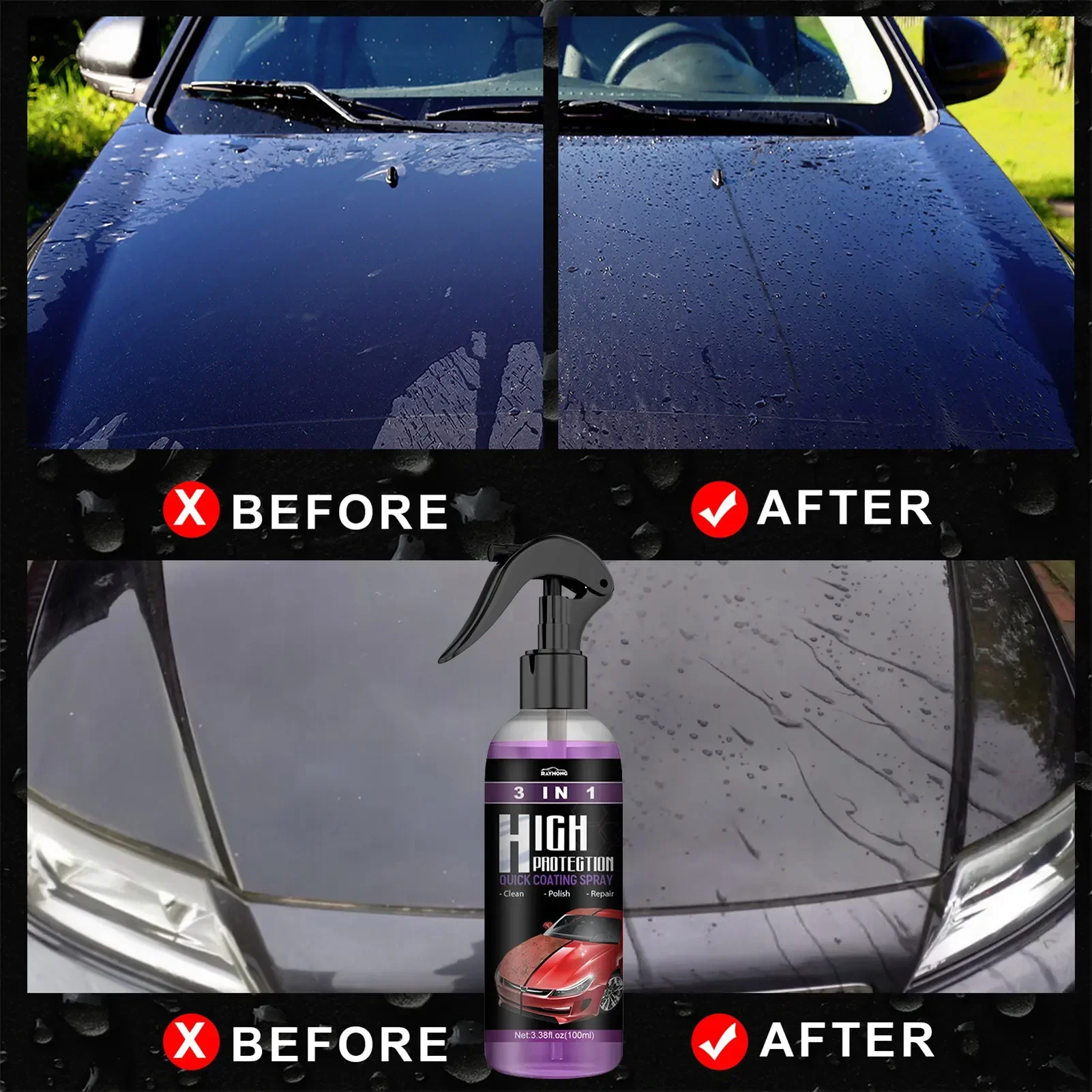 3 in 1 Car Ceramic Liquid Coat - Nano Liquid Coating review and price