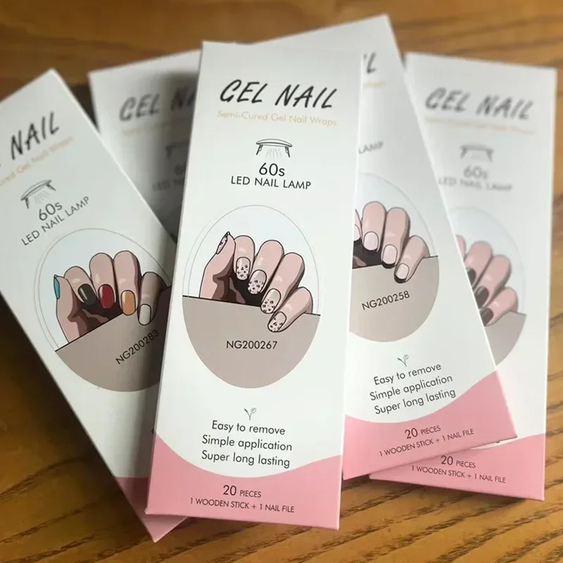 Semi-Cured Gel Nail Strips Pat - Full Cover Adhesive review and price
